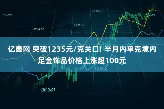 亿鑫网 突破1235元/克关口! 半月内单克境内足金饰品价格上涨超100元